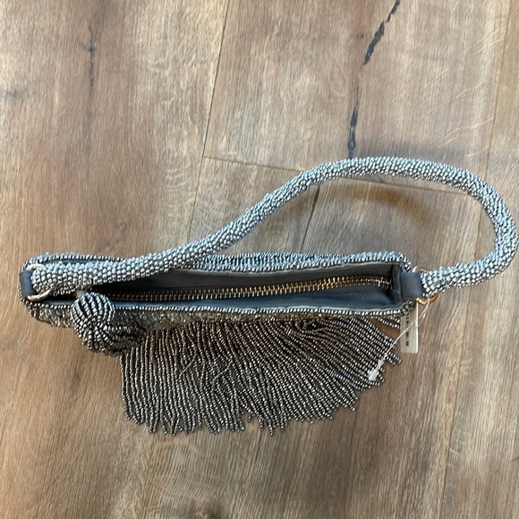 New Anthropologie Mini Half Moon Beaded Shoulder Bag!!🔥🔥🔥 - Picture 14 of 16